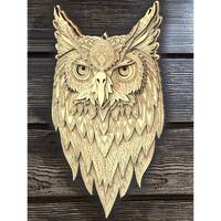 Spiritual Owl Multilayer mandala 8 layers laser cut home decor, SVG, DWG DXF Cdr file, multilayer mo