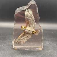 Kitty Cantrell Signed Owl in Flight  Limited Edition 271/1250 Mixed Media Lucite 1994 Sculpture FREE