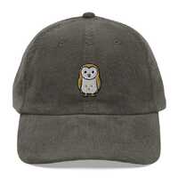 Barn Owl Hat, Owl Cap, Beanie, Barn Owl Embroidered Baseball Hat, Animal Dad Hat, Cottagecore Owl Lo