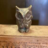 MCM Solid Brass Owl