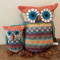 NWT Tweed stuffed owl decor
