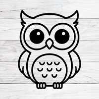Owl Svg, Cute Owl Svg, Animal Svg, Owl Png, Owl Clipart, Woodland Animal Svg, Owl Svg Files for Cric