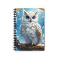 Owl Art Spiral Notebook - Ruled Lined Journal, Perfect for Students, Writers, Gifts, Nature Lovers, 