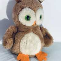 VINTAGE 1975 DAKIN Brown and Orange  Barn Owl Stuffed Plush Toy READ