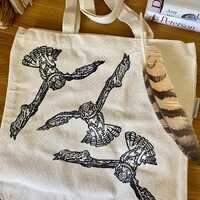 Huntress Great Horned Owl Tote Bag