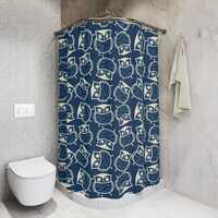 Cozy Owl Print Shower Curtain, Fun Bathroom Decor, Nature-Inspired, Unique Gift for Home Owner, Boho