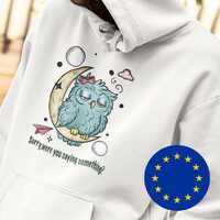 ADHD Owl Hoodie, Sorry Were You Saying Something, Unisex Hooded Sweatshirt, Funny Animal Sweatshirt,