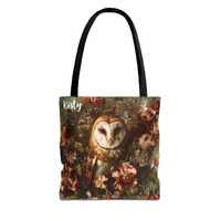 Owl Tote Bag, Personalized Nature Lovers Gift, Eco-Friendly Shopping Bag, Unique Artistic Bag, Birdw