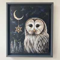 Original Painting of The Owl 10”x12”