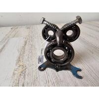 Kalifano owl metal art screw bolt statue figurine recycled bird unique