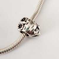 Authentic Pandora Retired Sterling Silver Owl Animal Bead - 790278