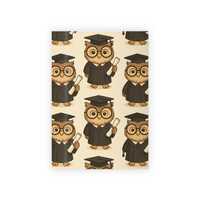 Whimsical Owl Graduation Gift Wrapping Paper, Celebrate Success, Unique Gift Wrap for Graduates, Owl
