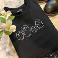 Cottage Core Owl Bunch Embroidered Crewneck Sweatshirt | Fall Crewneck | Embroidered Sweatshirt | Ow