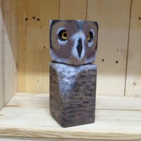 Rustic Hand crafted owl decor
