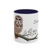Personalized Owl Mug | Personalized Nature Gift for Birdwatchers and Wildlife Lovers | Custom Bird M