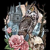Owl Halloween Card "Happy Owl'Ween"