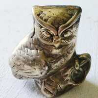 Vintage Brass Owl Figurine