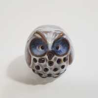 Vintage Mini Emson Earthenware Owl Figurine