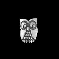 Owl Ring Adjustable Handmade Boho Animal Jewelry Mystical Gift Nature Inspired Owl Lover Ring