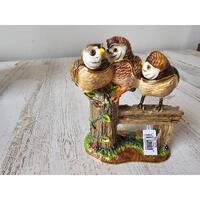 Kalifano owl trinket jeweled rhinestone keepsake box unique