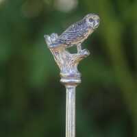 Vintage Owl Bird Spoon Silver Plate Souvenir Animal