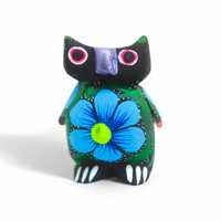 2.33" Owl Figures,Alebrije Owl,Colorful Owl,Mini Owl,Wooden Alebrije,Wood Owl,Handmade Owl,Wood