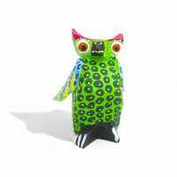 2.40" Owl Figures,Alebrije Owl,Colorful Owl,Mini Owl,Wooden Alebrije,Wood Owl,Handmade Owl,Wood