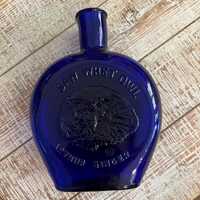 Arthur Singer Cobalt Collectible Saw Whet Owl Bottle