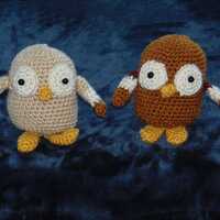 Adorable Owl Amigurumi Pair – Handcrafted & Cozy