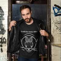 Owl Wisdom Unisex Softstyle T-Shirt, Truth Has Many Sides Tee, Cute Owl Shirt, Gift for Owl Lovers, 
