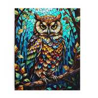 Stained Glass owl jigsaw puzzle　120/252/500