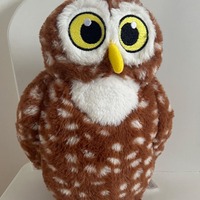 Stuffed Owl Plush vintage toy Soft bird Vintage gift