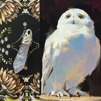 Female White Owl | Spirit Bond | Spirit Companion | Vessel Necklace | Wisdom, Vision & Sacred Si