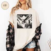 Magic Owl Post Comfort Colors Shirt, Wizard Castle School of Witchcraft and Wizardry, Mystical Vinta