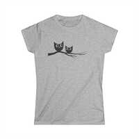 Charming Owl Women's Tee, Cute Owl Shirt, Nature Lover Gift, Fall Fashion, Bird Lover Top, Casua