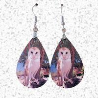 Singer, the Barn Owl - Teardrop Earrings