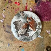 Owl Fine Art Pin