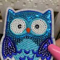 Owl patch, Owl Bird Patch, Iron On Patch Embroidered DIY Iron-on, Sew-on, crafts, jacket, clothing, 
