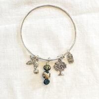 Charm bracelet, unique, popular style, trees, woods, owl