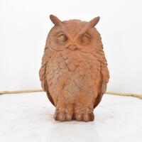 Cast Iron Amazing Owl - Elegant Rustical Owl - Symbol of Wisdom - Elegant Gift for Student - Vintage