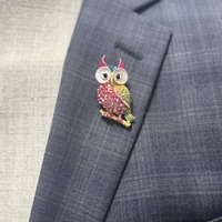 Unique Owl Lapel Pin for Men Women, Animal brooch, Women Brooches, Suit Lapel Pin Acessories,Women d