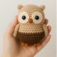 Little Owl Amigurumi Crochet Pattern PDF – Cute Beginner Friendly Toy Pattern – DIY Soft