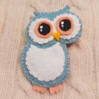 The Owl Named Who Whimsical Pin, Brooch Pin, # 148