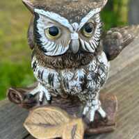 Homco porcelain barn owl figurine, model number 1114