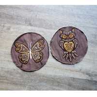 Celtic owl or butterfly irish knot patch applique 17cm, 7"