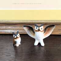 Vintage Miniature Owl Figurine Set, Woodland Animals, Cute, Baby Animals, Collectible, Gift, Forest 