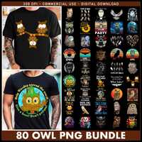 80 Designs Owl Bundle Png, Cute Owl Png, Floral Owl Png, Retro Owl Png, Owl Quotes Png, Boho Owl Png
