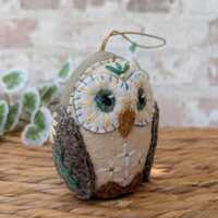 Lavender Filled Embroidered Hanging Owl