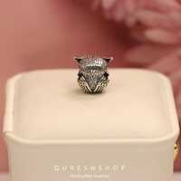 S925 Sterling Silver Owl Beads Pendant Accessories Pandora Style
