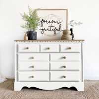 White Owl OPULENT Lilly Moon Paint 16 oz All in One Acrylic Matte Painted Furniture Refinishing Art